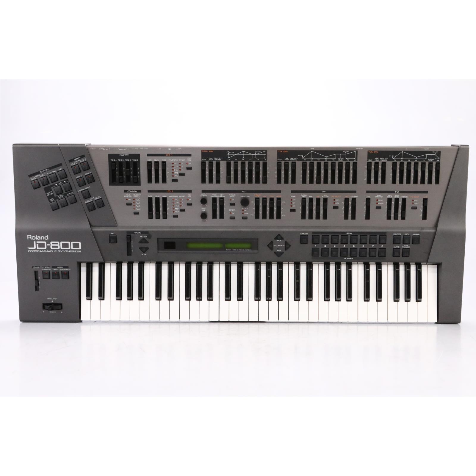 Roland JD-800 61-Key Programmable Digital Synthesizer Keyboard w/ M-256E #50591